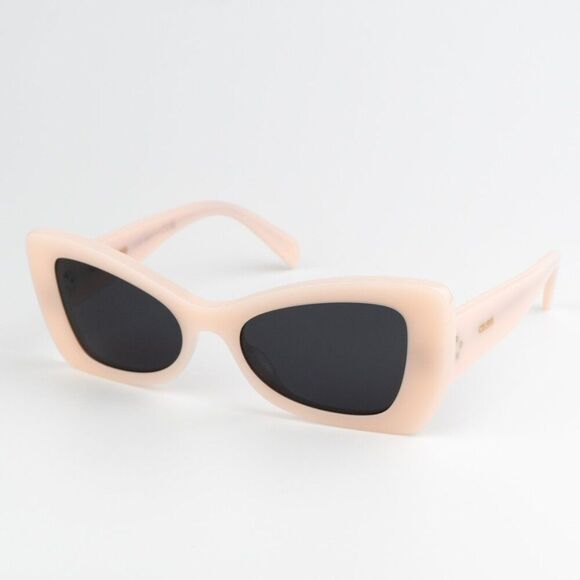 NEW Celine CL40236I 72A CELINE 3 DOTS Pink Grey Women Butterfly Sunglasses - Picture 7 of 14